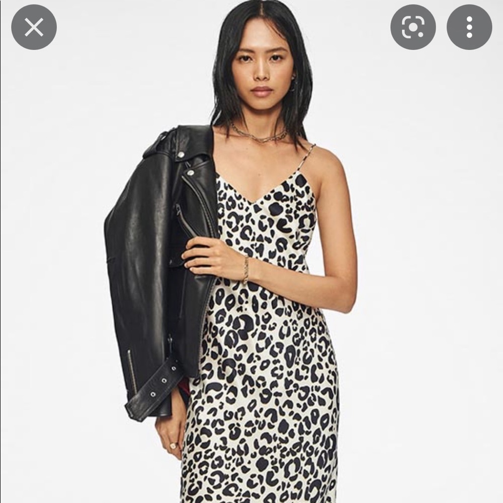 ::SOLD:: Anine Bing Black and White Leopard Maxi Dress